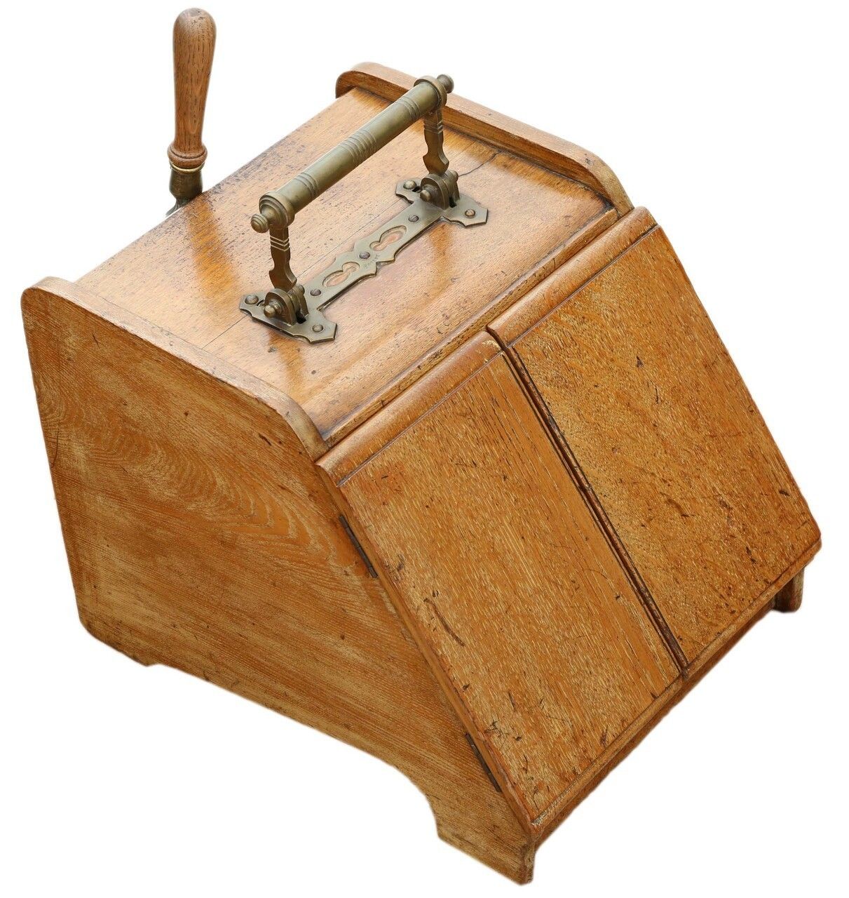 Antique Quality Oak Perdonium Coal Scuttle Box Or Cabinet C1900 photo furniture