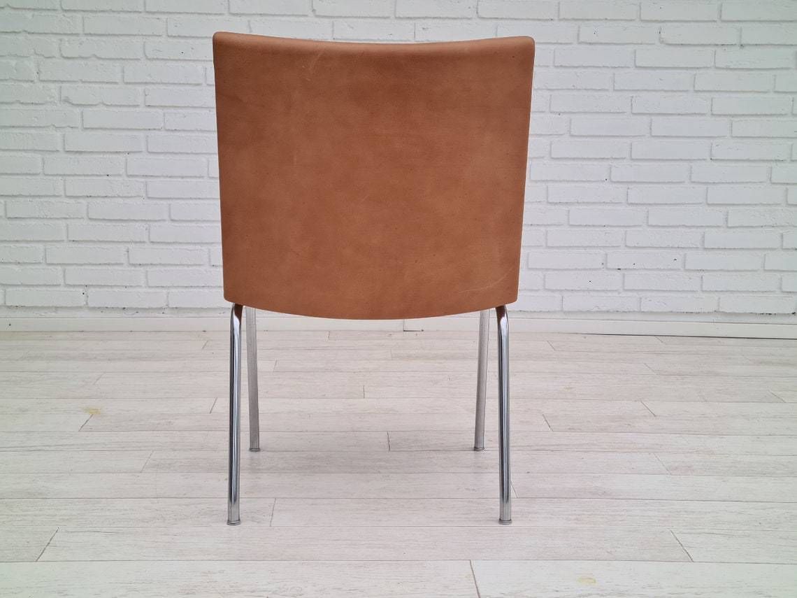 60s, Danish Design By H.J.Wegner, Chair Ap38, Completely Restored, Leather photo 985.2