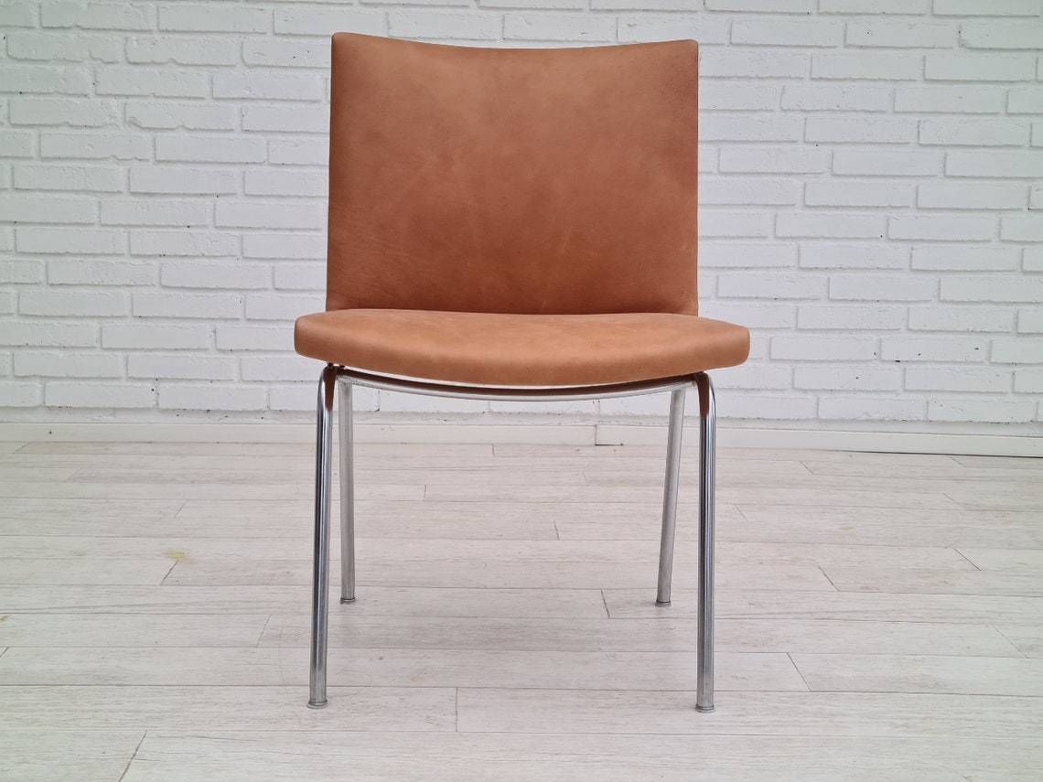 60s, Danish Design By H.J.Wegner, Chair Ap38, Completely Restored, Leather photo vinterior