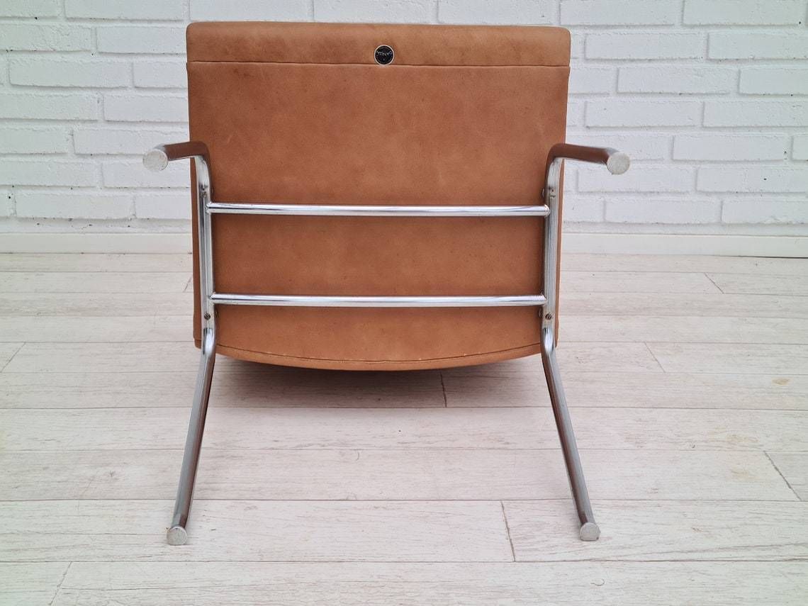 photo for sale 60s, Danish Design By H.J.Wegner, Chair Ap38, Completely Restored, Leather