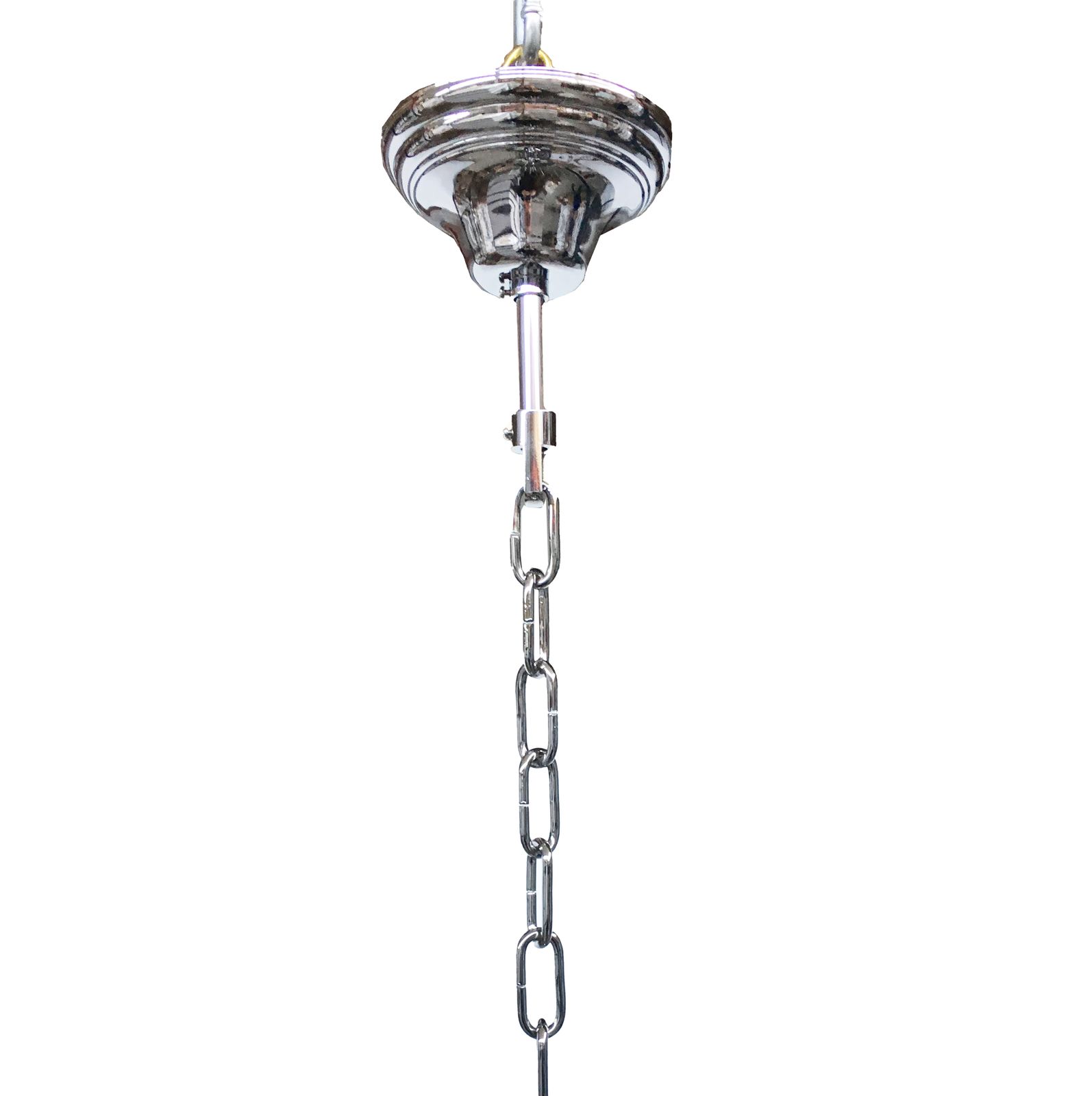 Clear And Gold “Selle” Murano Glass Chandelier D50 photo vintage
