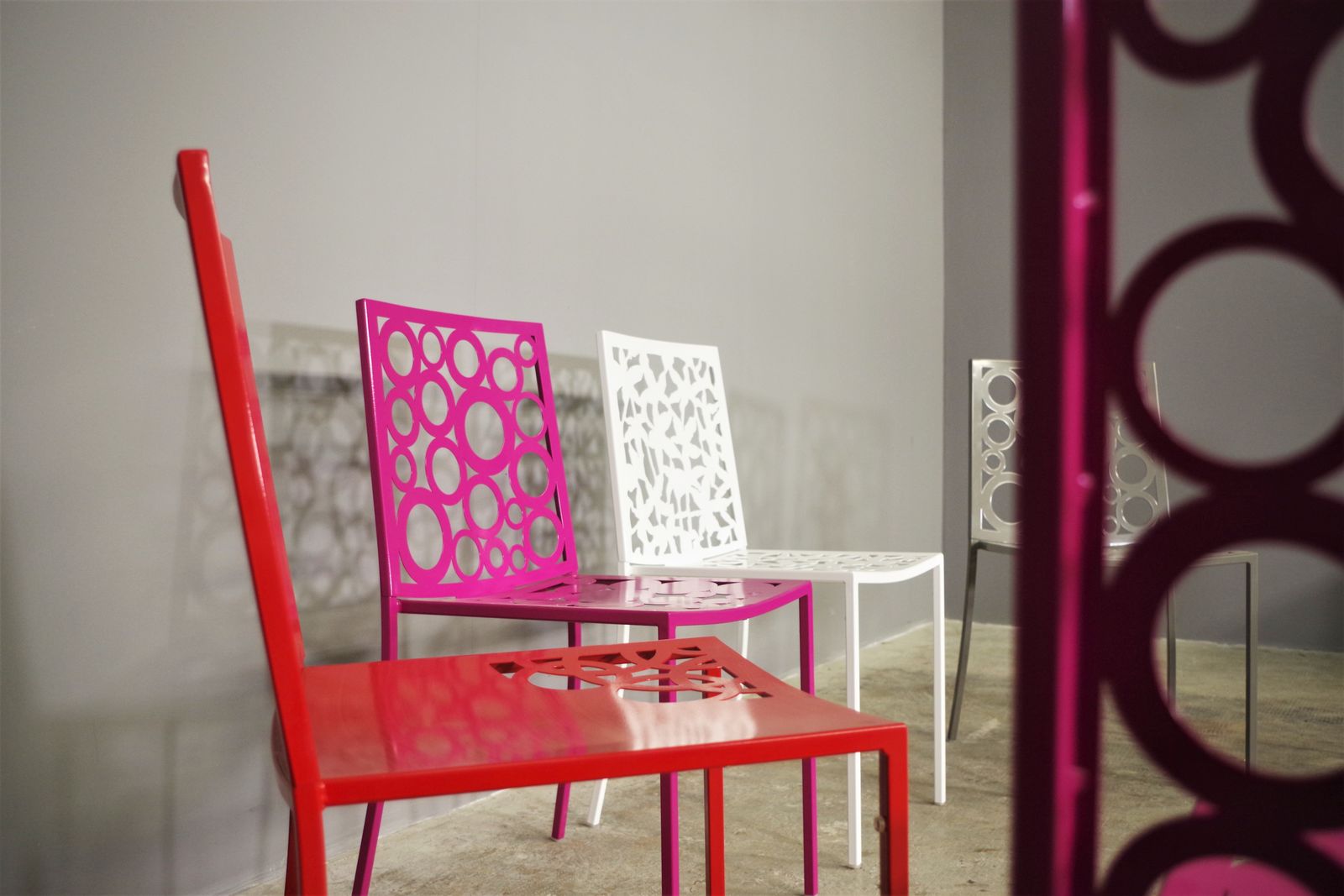 photo vinterior Set Of Six Papeete Iron Chairs