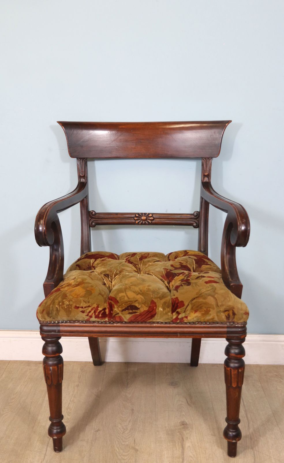 A Lovely Comfortable Victorian Mahogany Bar Back Carver Chair