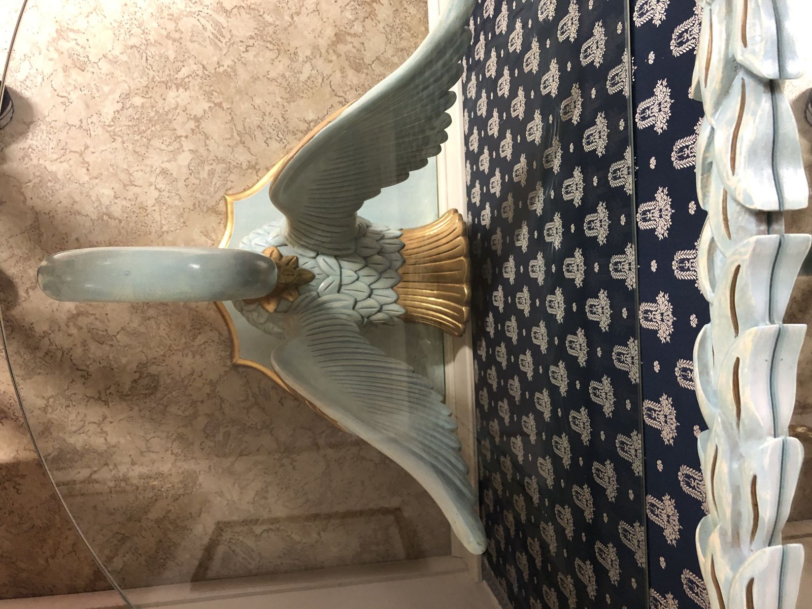 photo furniture Console With Hand Carved Swan, 19th Century