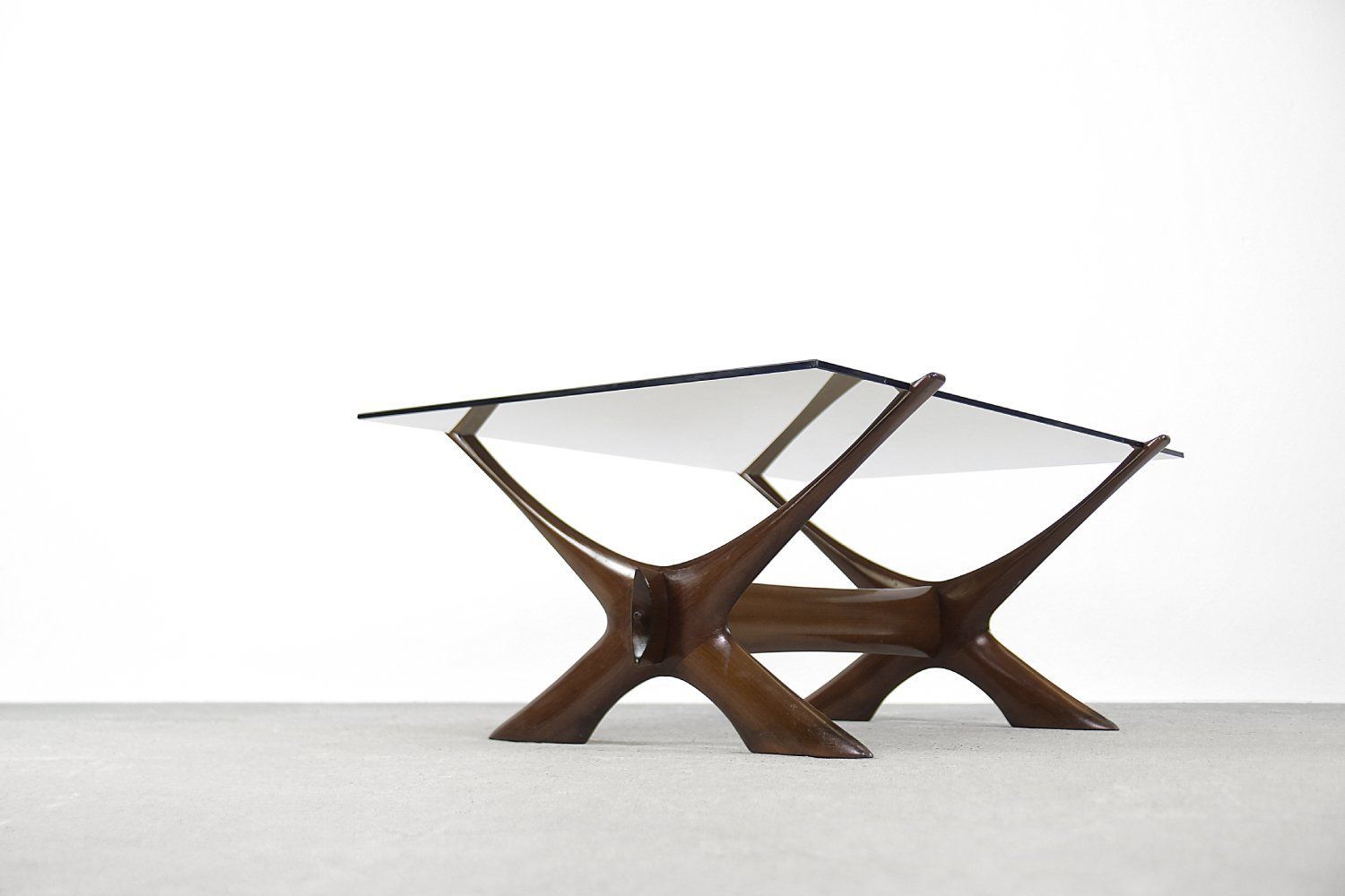 Modern Scandinavian Walnut Conditory Table By Fredrik Schriever 1960s photo Furniture