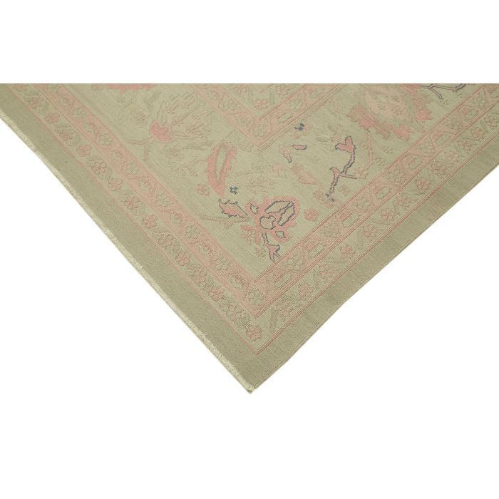 Turkish Handmade 1970s 251 Cm X 351 Cm Beige Wool Vintage Kilim Rug photo Textiles
