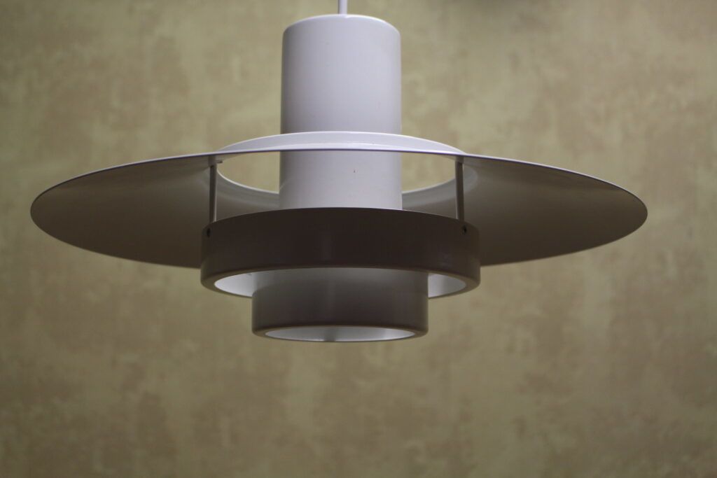 Fog And Morup White Falcon Pendant Lamp By Andreas Hansen photo for sale