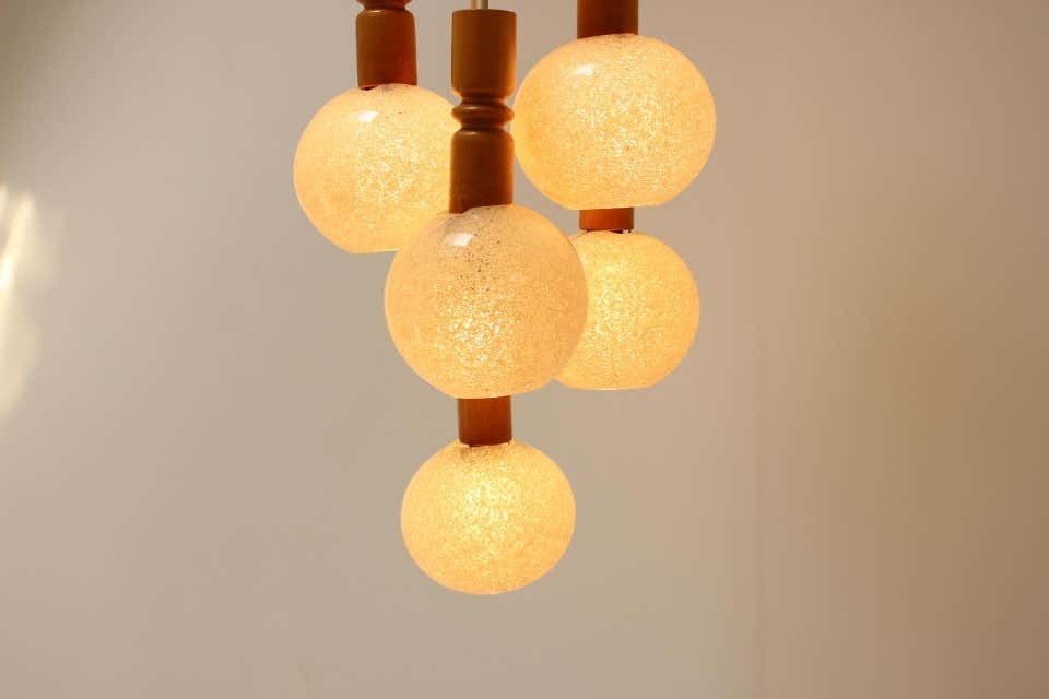 photo furniture Midcentury Adjustable Chandelier By Pokrok žilina, 1970s