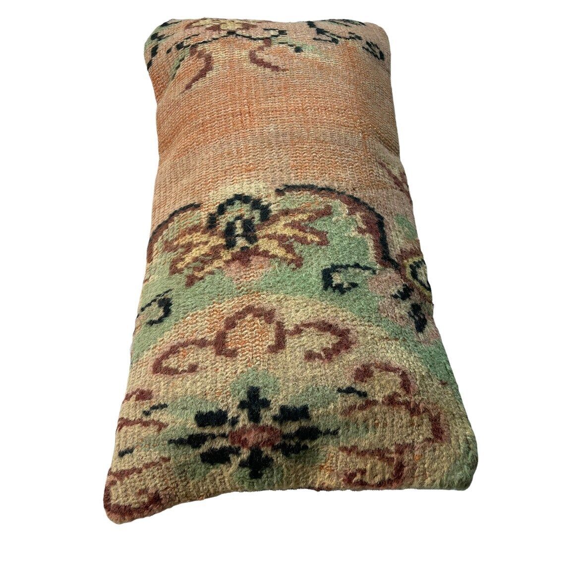 photo furniture 12'' X 24'' Vintage Hand Made Rug Cushion Cover, 30 X 60 Cm Decorative Rug Pillow Cover, Large Vintage Turkish Rug Cushion Cover