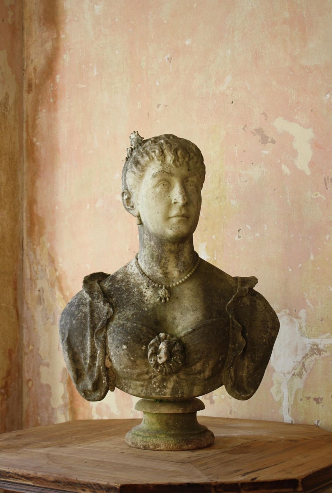 5495.0 19th Century Philanthropist Annie, Lady Jerningham Large Marble Bust W.R.Ingram photo