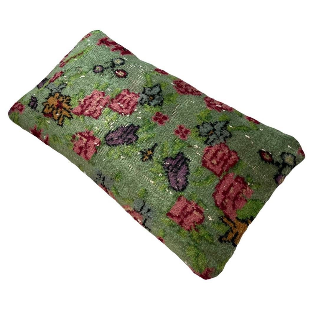 Vintage Hand Made Rug Cushion Cover Decorative Rug Pillow Cover Large Vintage Turkish Rug Cushion Cover photo vintage