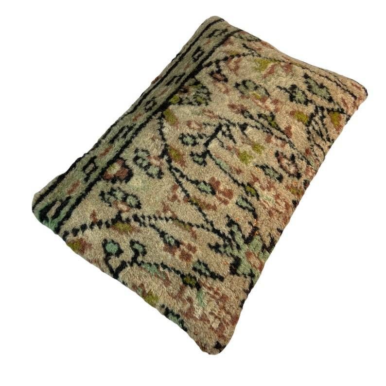 Vintage Hand Made Rug Cushion Cover 30 X 50 Cm Decorative Pillow Large Turkish Rug photo for sale