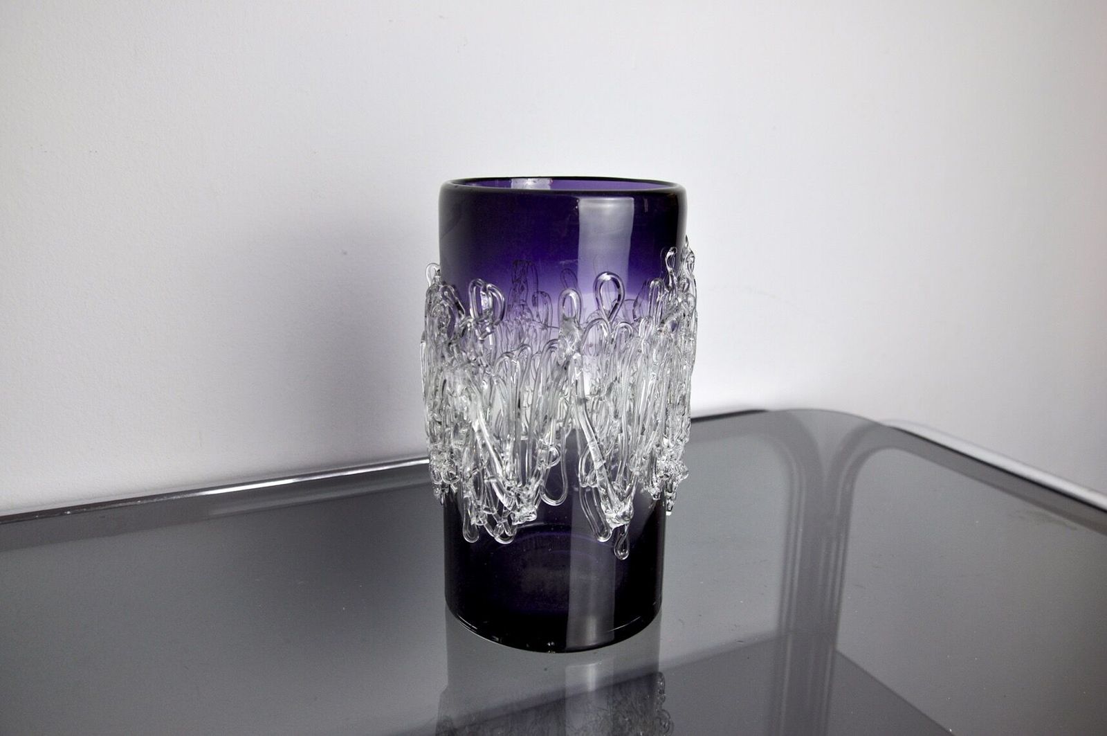 Purple Seguso Vase In Murano Glass, Italy, 1960 photo for sale