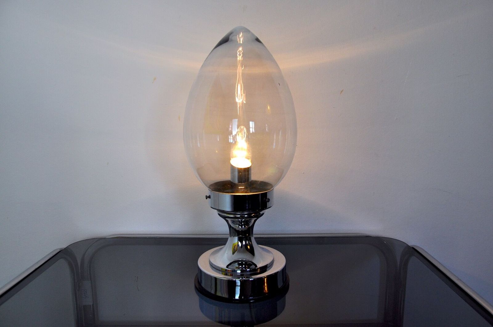 Membrane Lamp In Murano Glass Italy 1960s photo vinterior