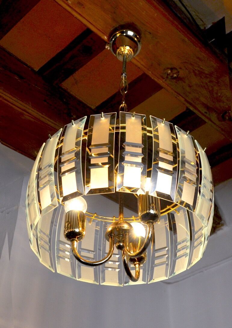 Blue Veca Chandelier In Murano Glass Italy 1970 photo 1501.0