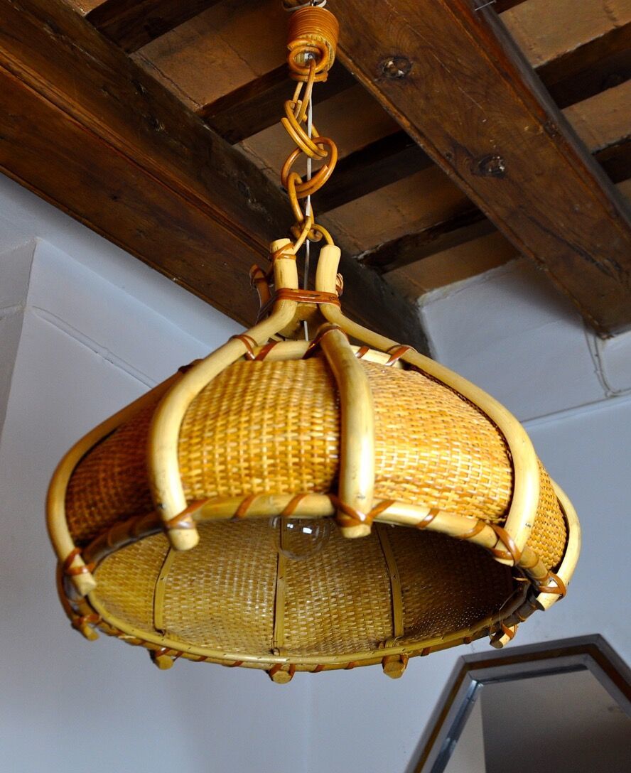 Rattan Suspension France 1960, 1960s photo 1557.0