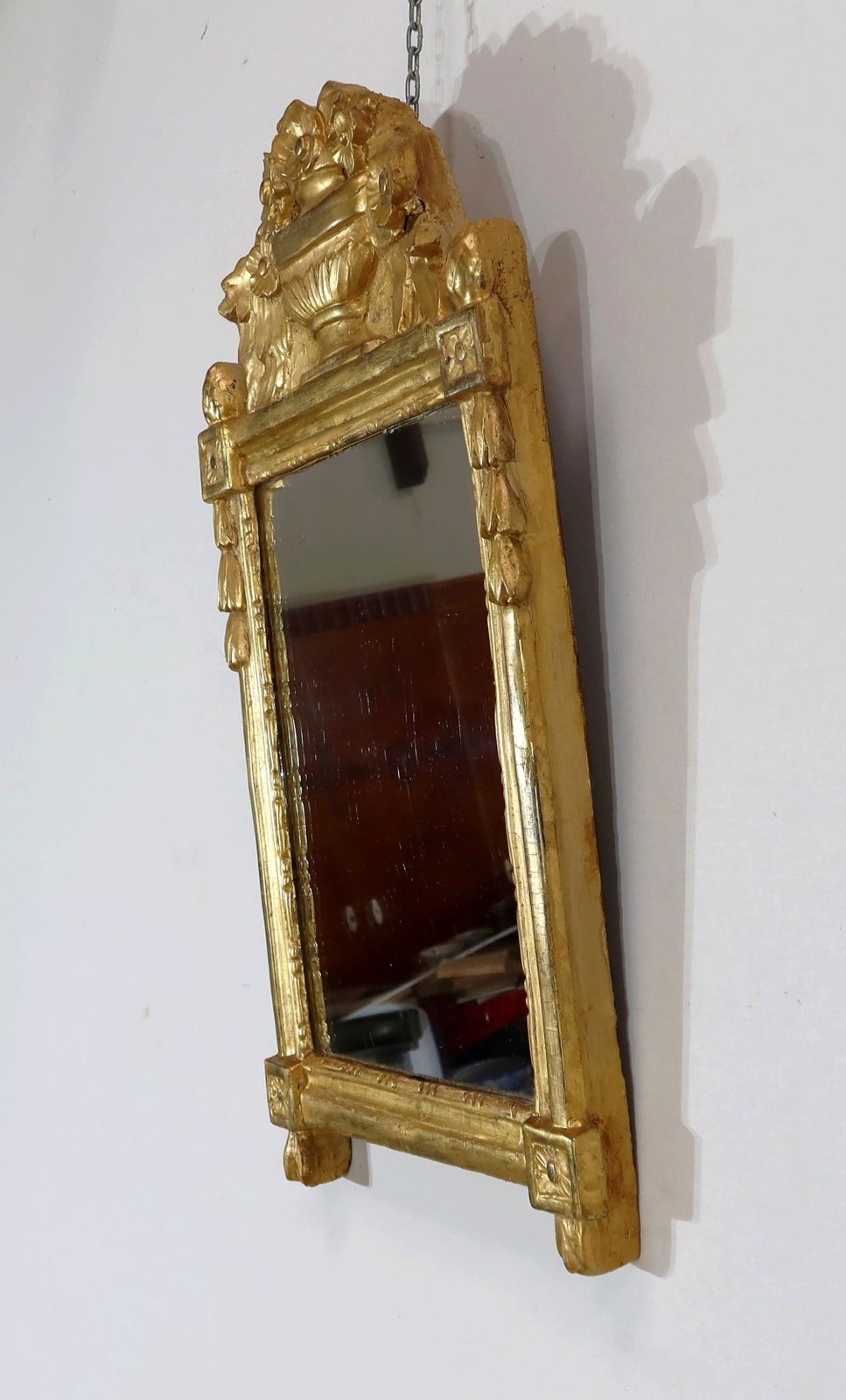 Home Decor Mirror In Gilded Wood, Louis XVI Style? Early 20th Century photo