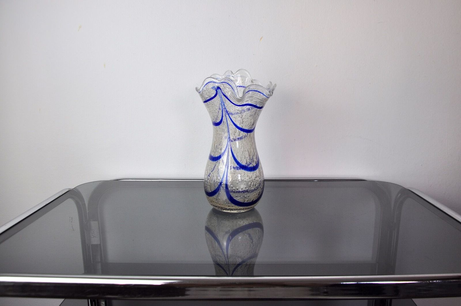 Blue Seguso Vase In Murano Glass, Italy, 1960 photo 1382.0