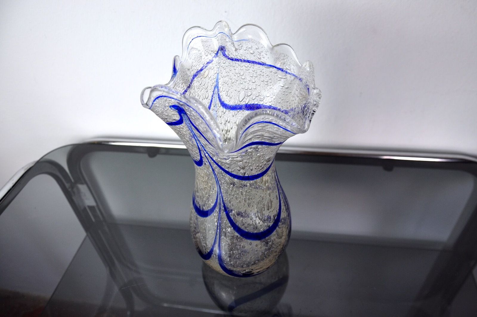 Blue Seguso Vase In Murano Glass, Italy, 1960 photo buy