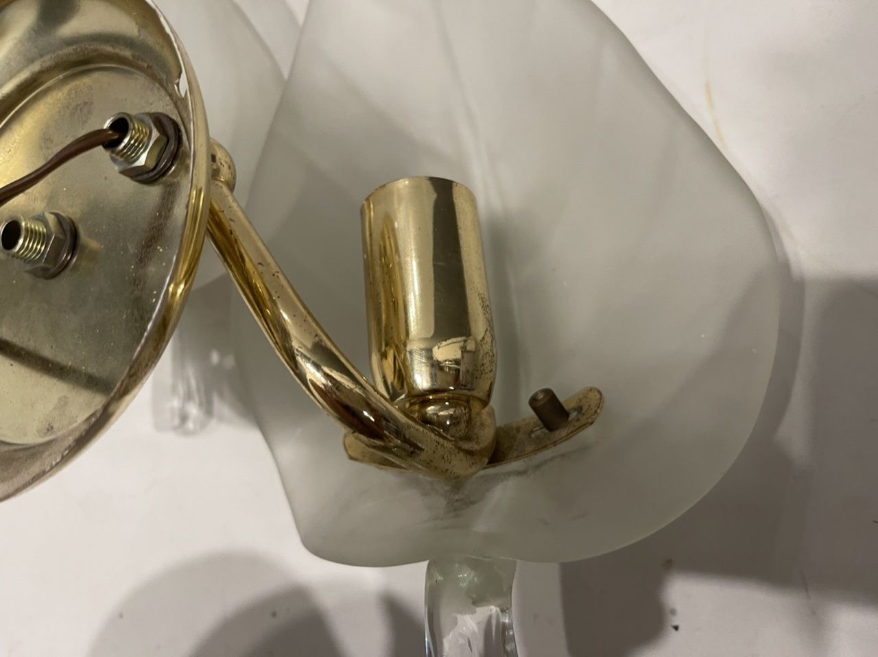 photo furniture Italian Midcentury Murano Glass Sconces Set Of 2
