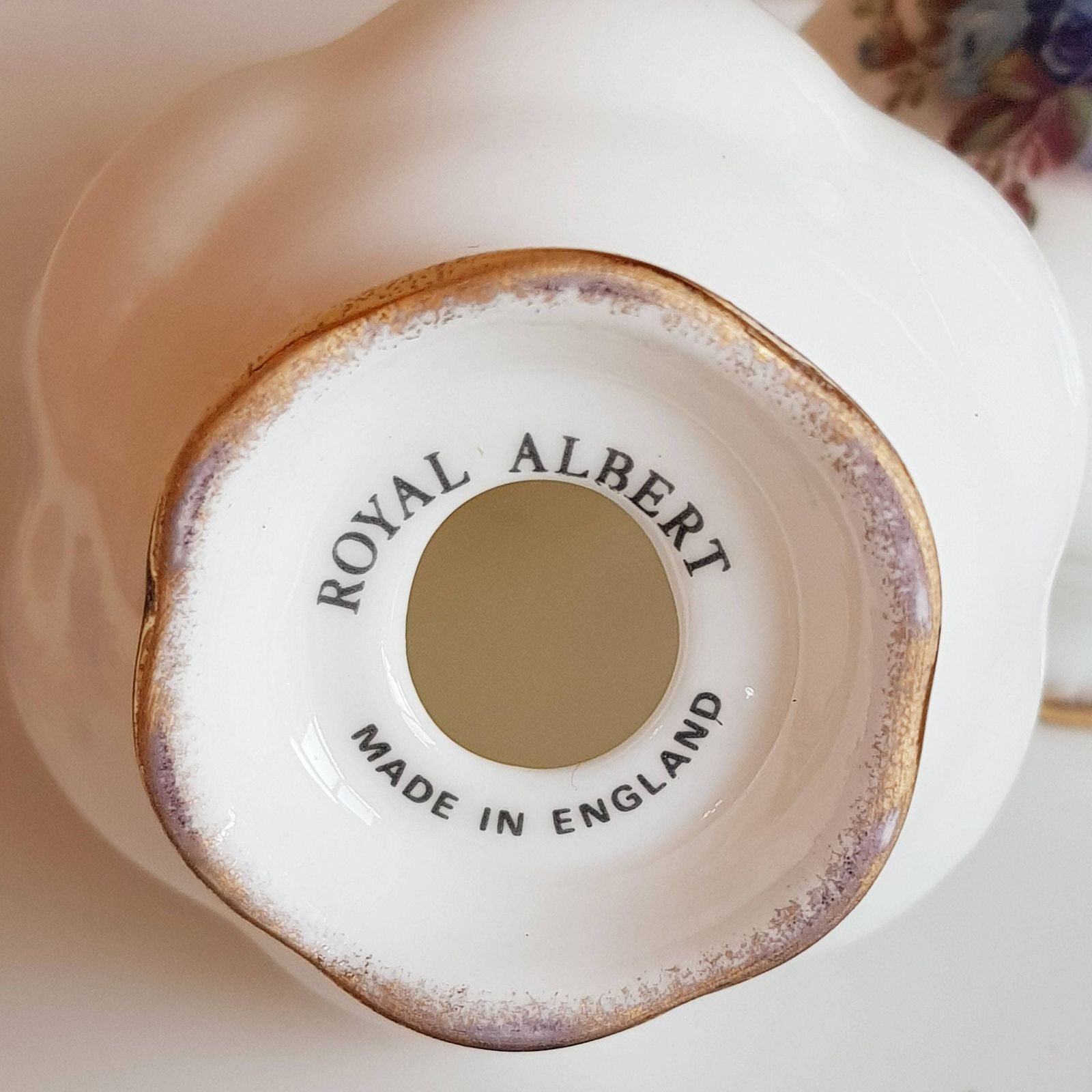 Royal Albert 'Moonlight Rose' Porseleinen Zout  En Peperstel Met Onderschotel, Engels Porselein, Vintage Serviesgoed photo 169.0