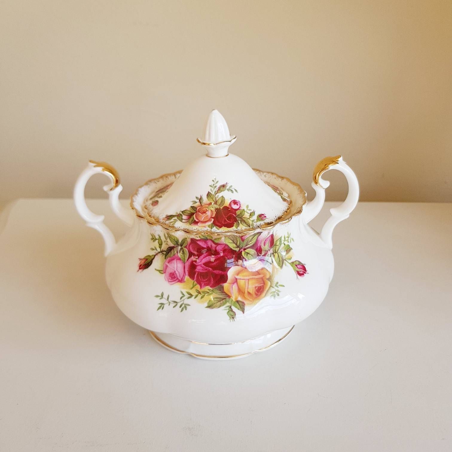 Royal Albert "Old Country Roses" Suikerpot Met Deksel