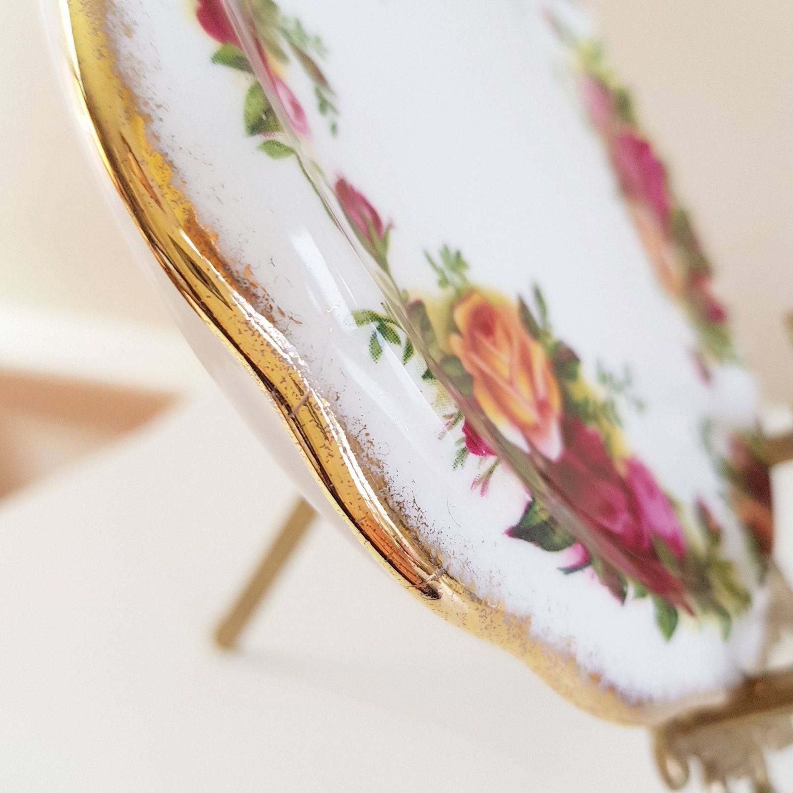 Royal Albert "Old Country Roses" – Bone China Onderzetter Voor De Theepot photo 129.0