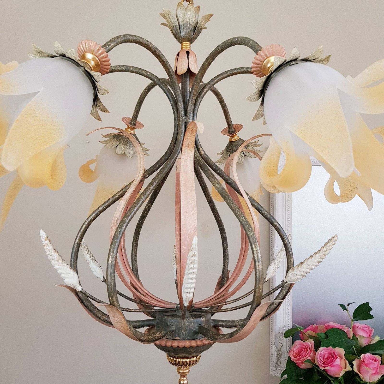 Renzo Del Ventisette Lighting Set Home, Living Lighting Set, Chandeliers Lights, Made In Italy photo for sale
