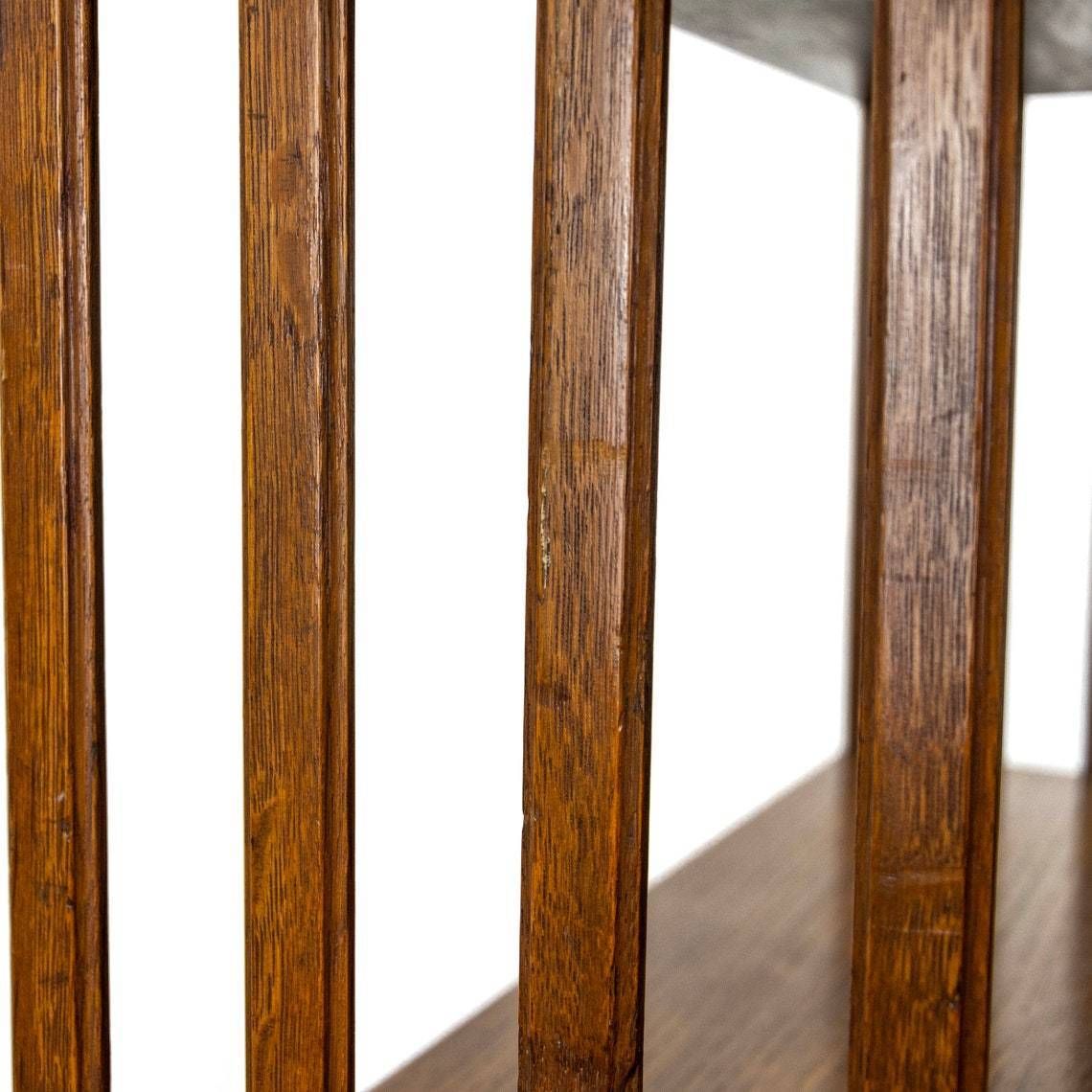 photo furniture Edwardian Antique Oak Revolving Bookcase   Antique Furniture  Edwardian   Antique Storage   Antique Bookcase