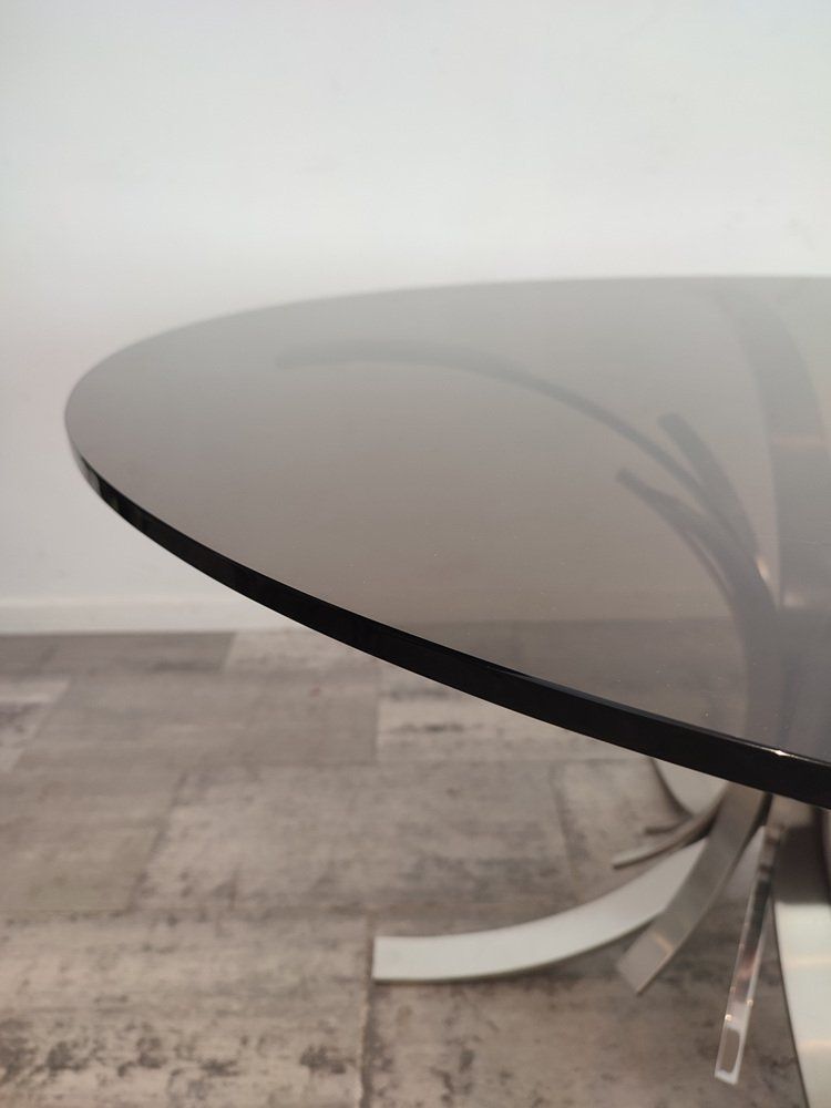 Round Dining Table By Maria Pergay, France, 1970s photo for sale