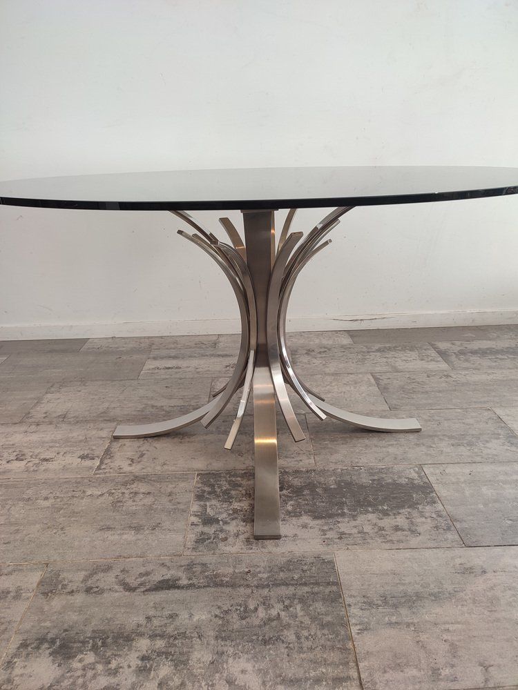 Round Dining Table By Maria Pergay, France, 1970s photo 15139.0