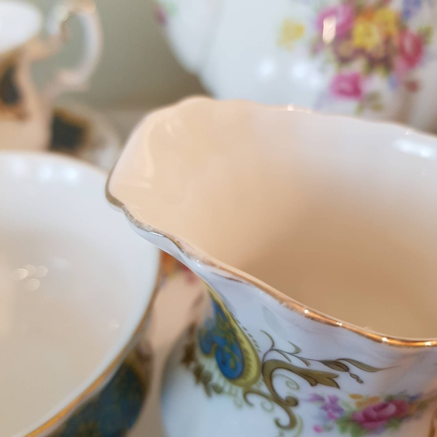 Royal Albert Set For Six, Made In England, Berkeley Pattern, Tea/Coffee Set, Vintage Tableware, Bone China, Nice Christmas Gift photo buy
