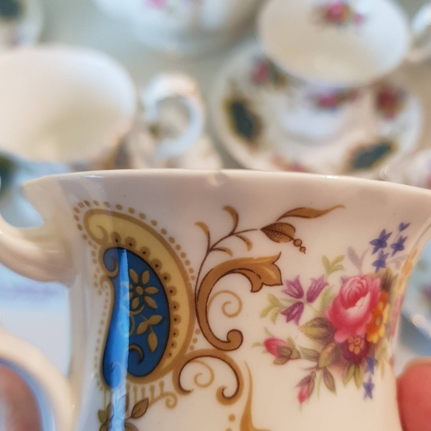 Royal Albert Set For Six, Made In England, Berkeley Pattern, Tea/Coffee Set, Vintage Tableware, Bone China, Nice Christmas Gift photo vintage