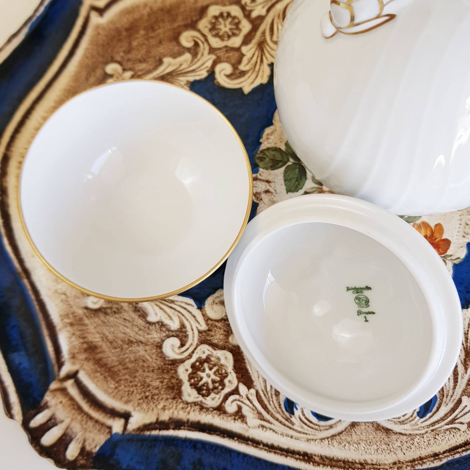 photo for sale Vintage Dresden Set, Made In Germany, Thee /Koffieservies, Tafelservies, Cadeau Idee