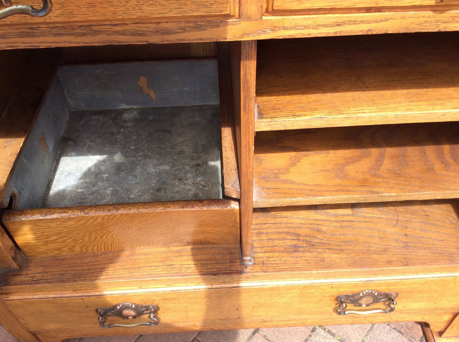 photo for sale Arts And Crafts Oak Sideboard, 1900's
