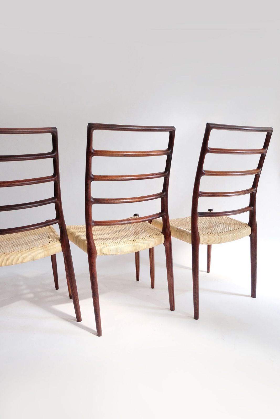 Set Of Six Niels O.Møller Model 82 Rosewood Dining Chairs, 1970 photo buy