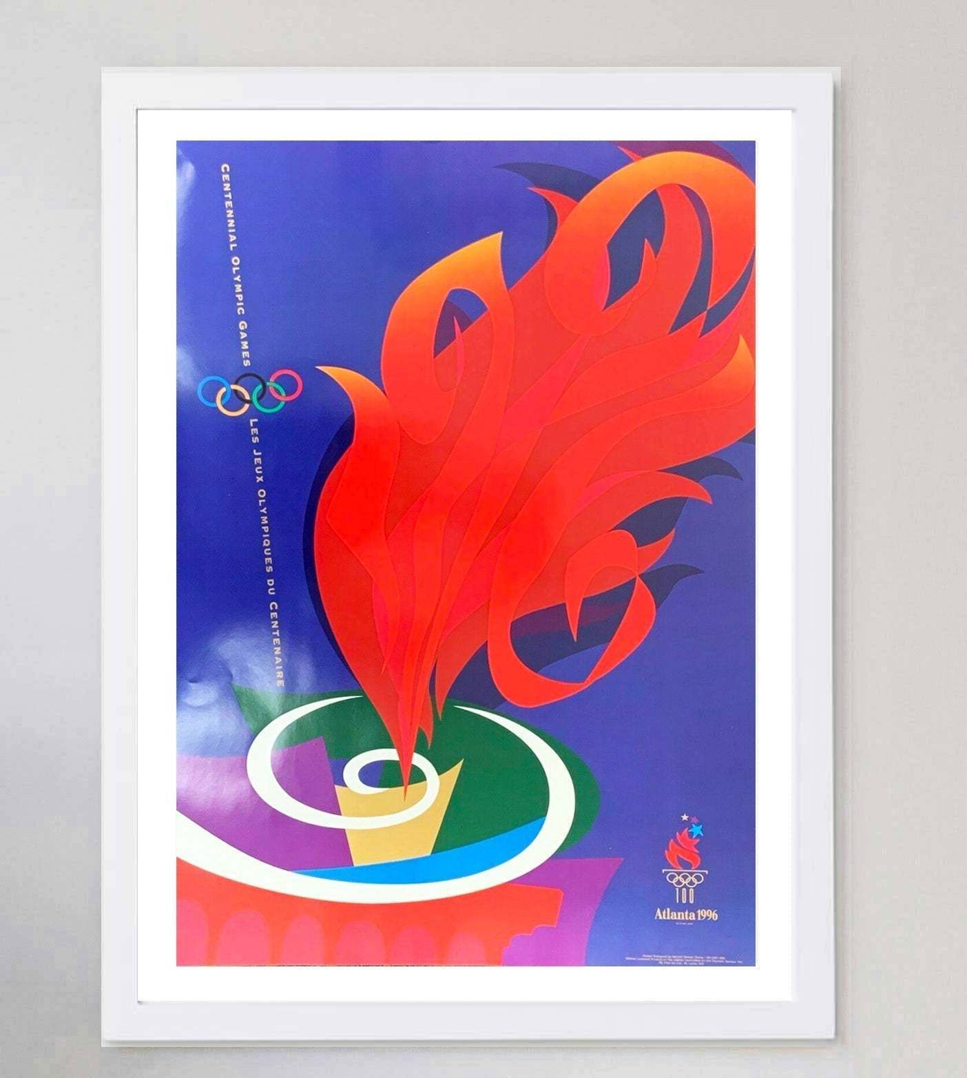 1996 Atlanta Olympic Games Original Vintage Poster photo for sale