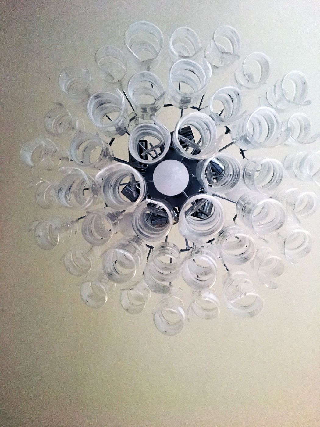 Transparent And White “Ricci” Murano Glass Chandelier photo Lighting
