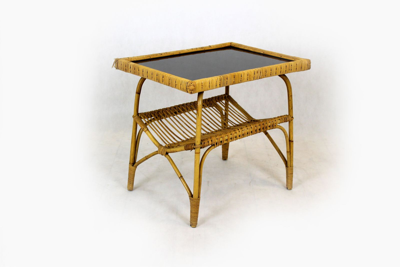 photo vinterior Rattan Furniture Set, 1960's, Set Of 4