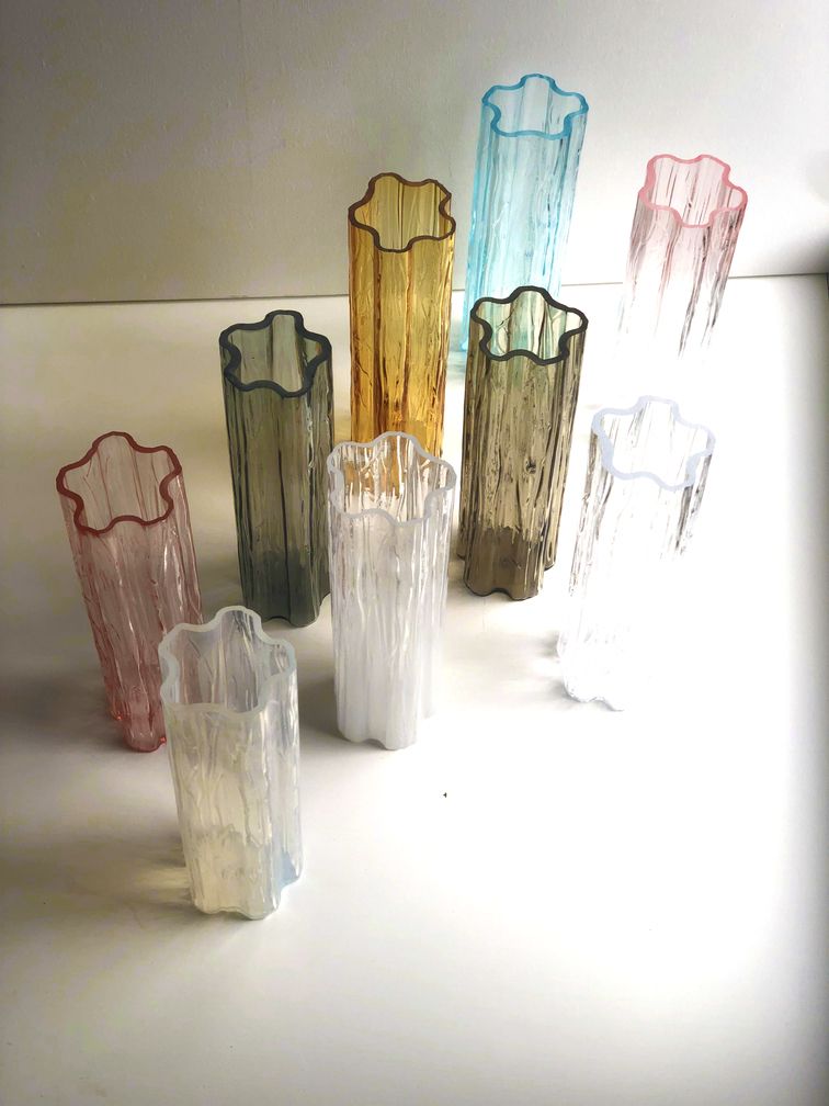 Big Fume’ “Tronchi” Murano Glass Chandelier photo 11408.0