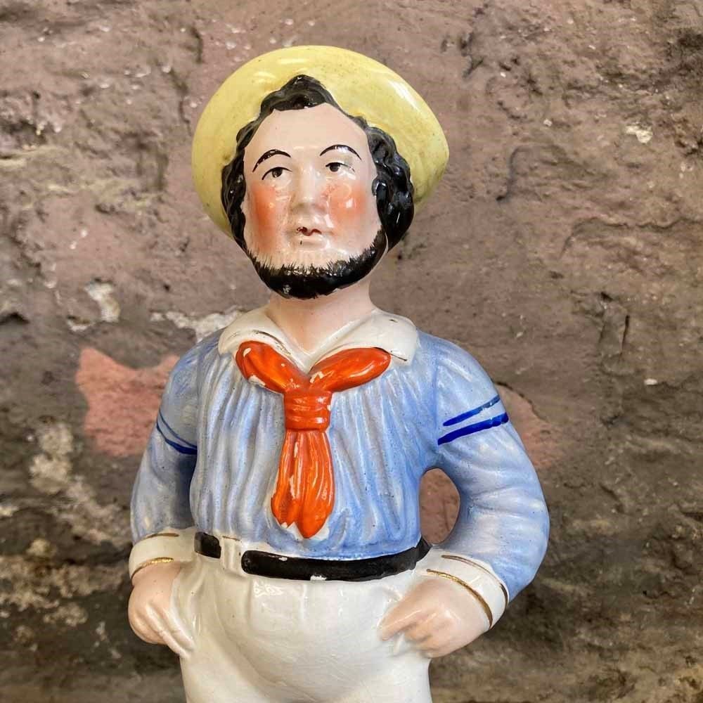 Antique Staffordshire Pottery   'Jack Tar' Sailor photo buy