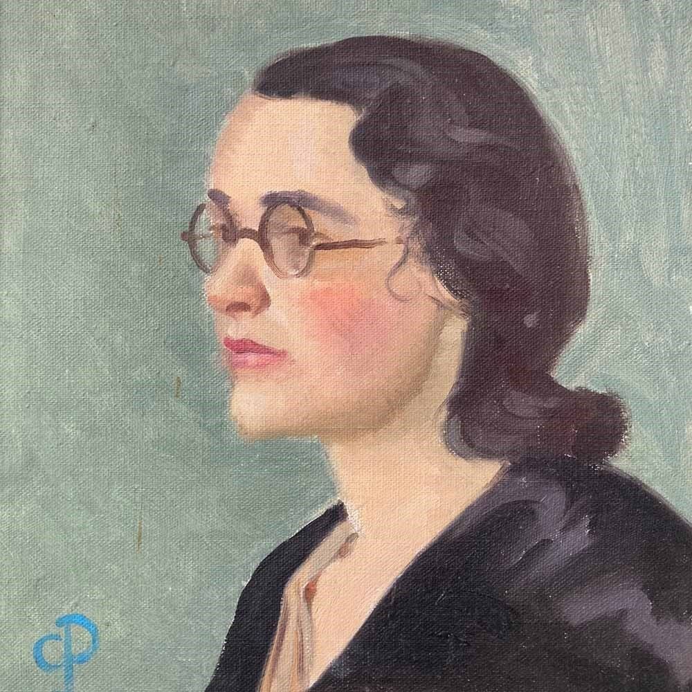 British School Self Portrait Painting   Constance