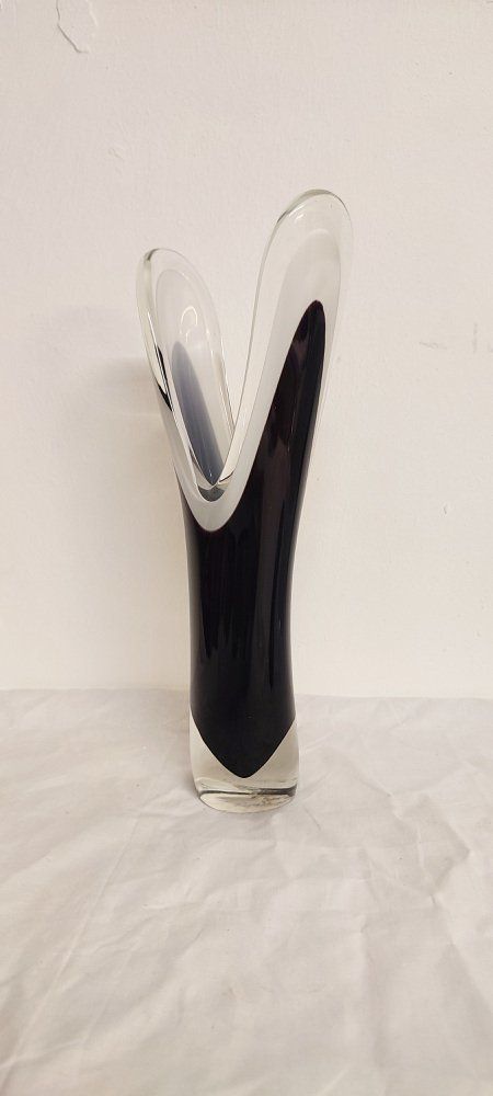 Crystal Vase By Paul Kedelv For Flygsfors Sweden 1950s photo furniture