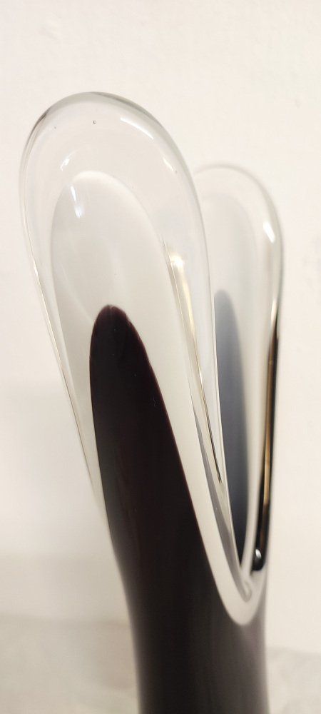 Crystal Vase By Paul Kedelv For Flygsfors Sweden 1950s photo vinterior
