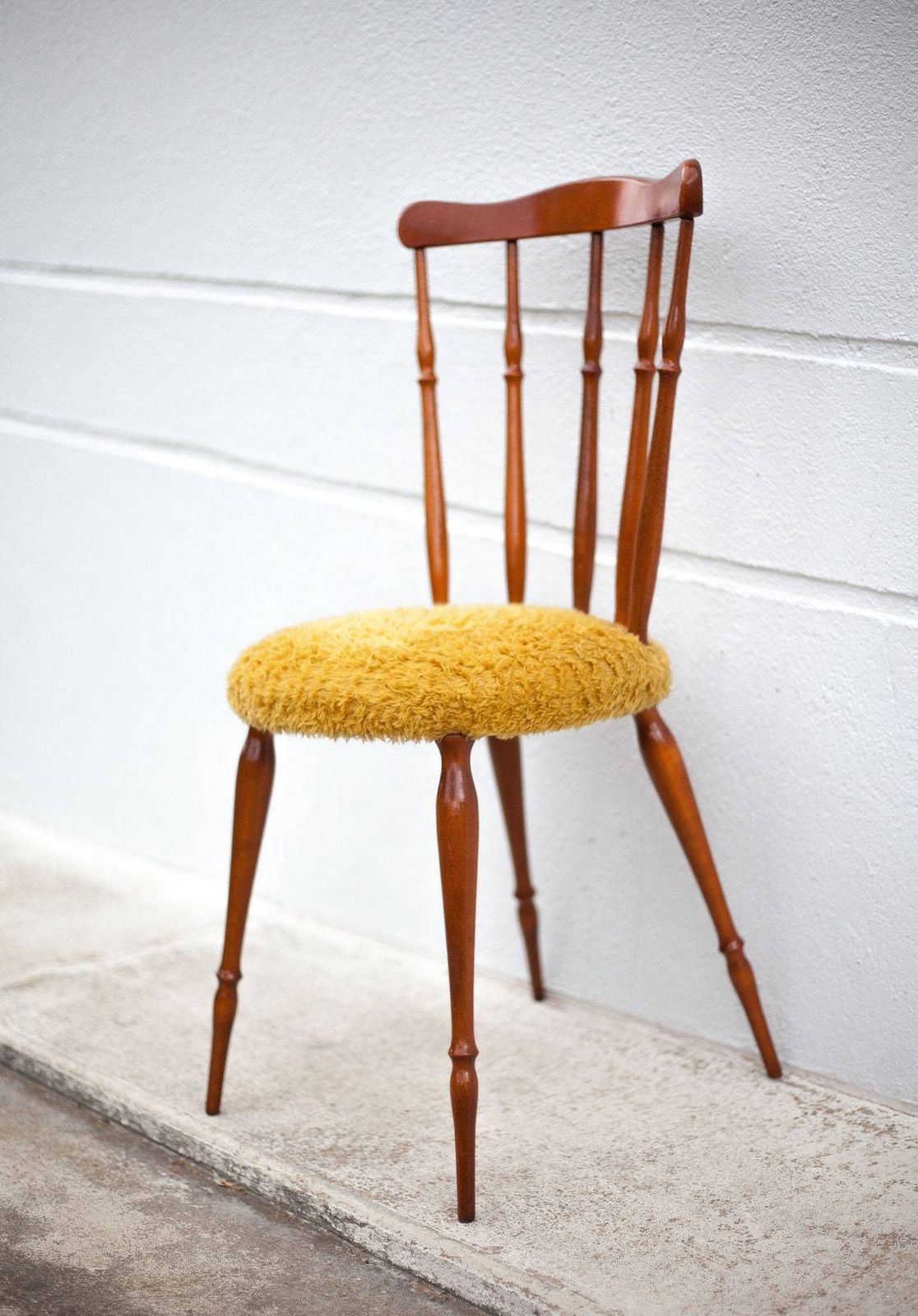 Wooden Chair Seat Mustard Mustard Western Chair Saloon Chair Living Room Bedroom photo buy