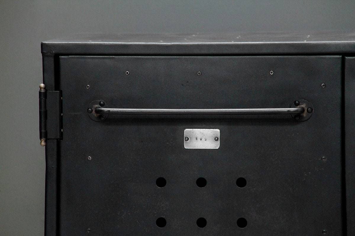 An Industrial Two Door Cabinet Marked No.195 photo vinterior