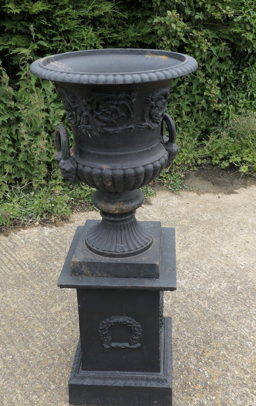 photo for sale Large Cast Iron Urn, Garden Planter
