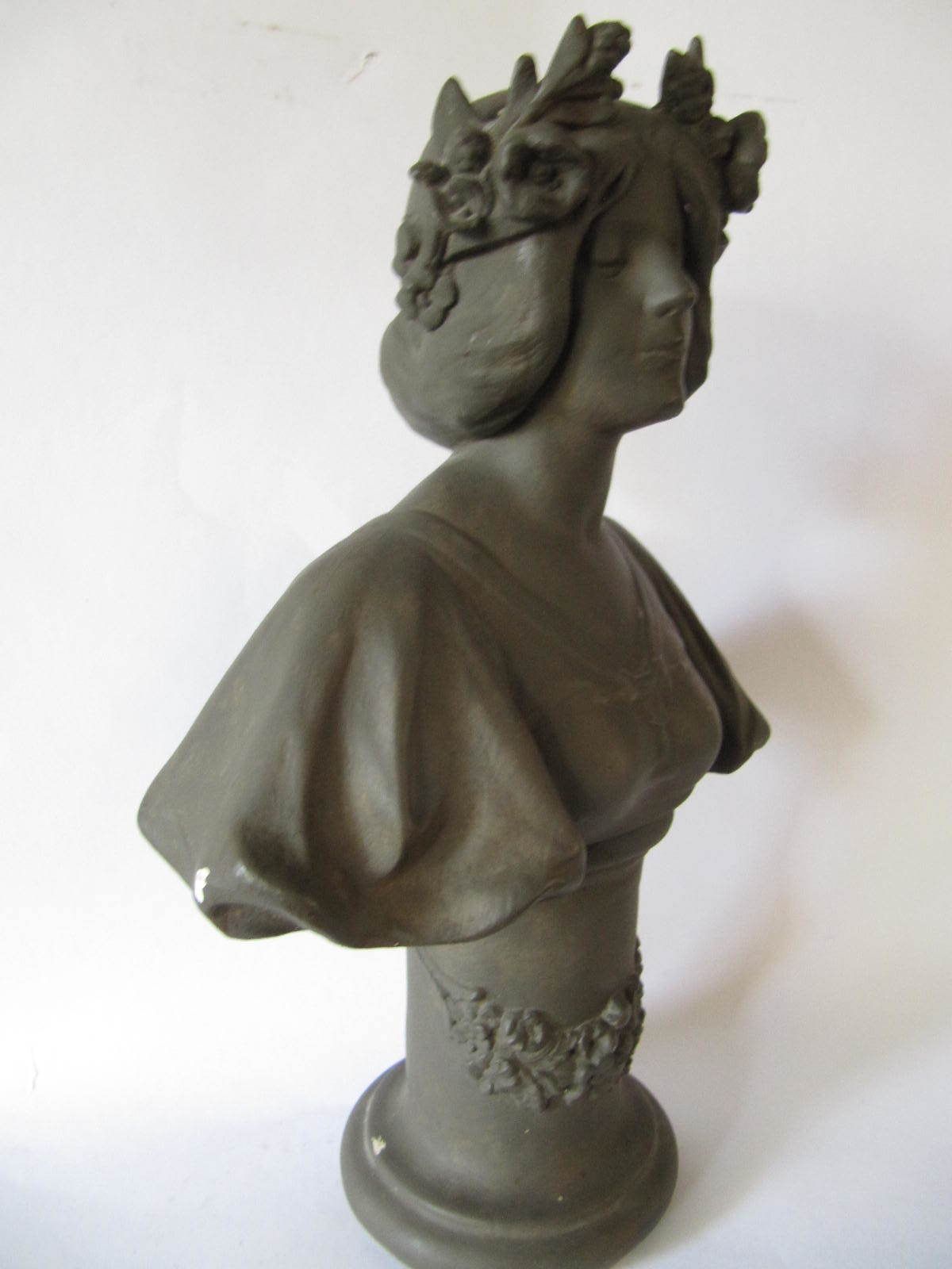 Art Nouveau Bust Of Woman With Headdress photo furniture