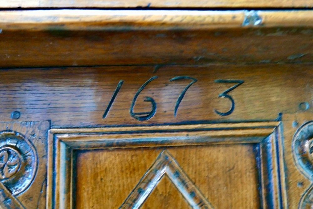 17th Century Carved Oak Court Cupboard, Livery Cupboard photo vinterior