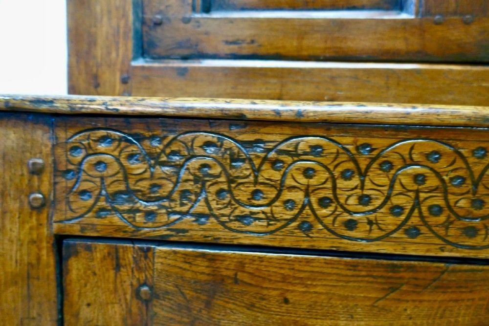 17th Century Carved Oak Court Cupboard, Livery Cupboard photo buy